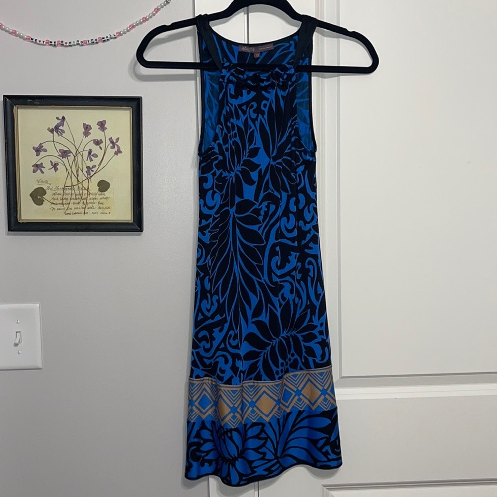 Hale Bob Patterned Silk Dress